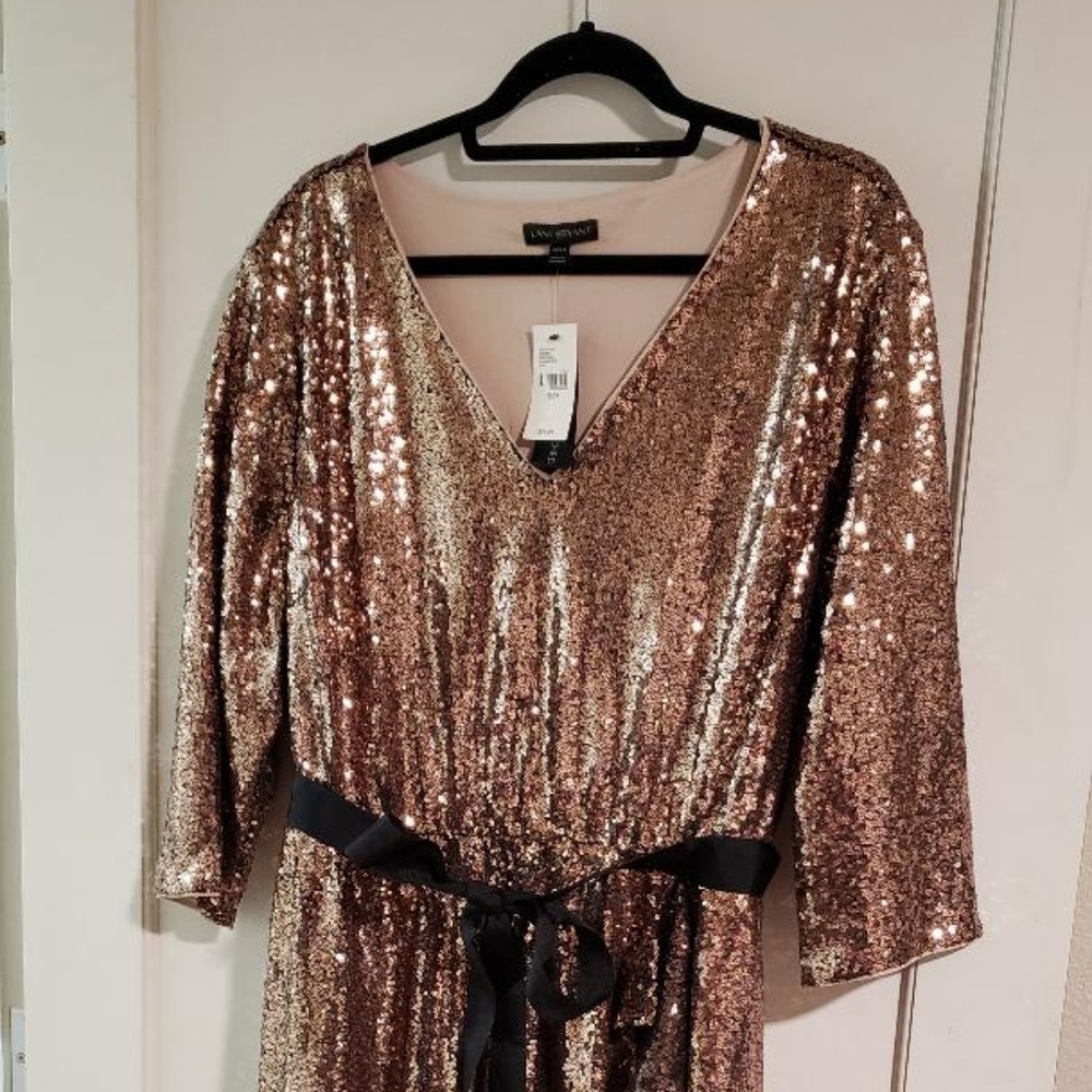 Rose gold sequin